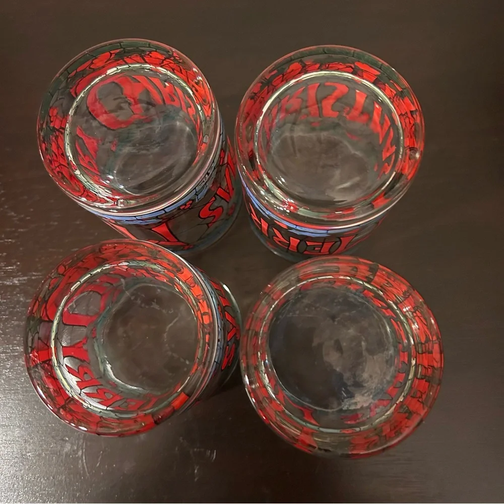 Set of 4 Vintage ”Merry Christmas